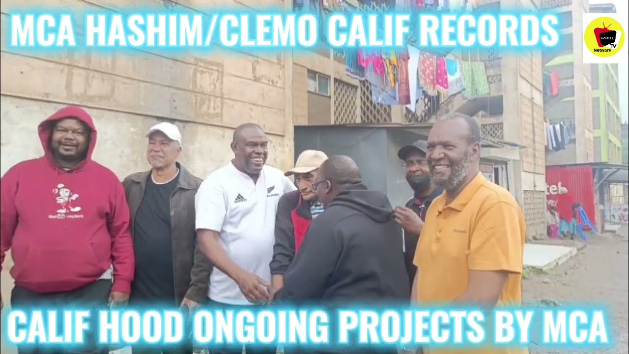 Hashim Kamau MCA califonia ward and CLEMO of calif records inspect ongoing projects.