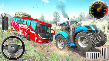 Heavy Tractor Pulling Simulator 3D-Offroad Chained Truck Towing Rescue Driver__Android Gameplay