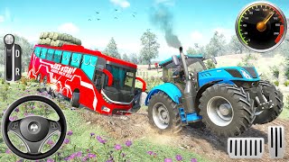 Heavy Tractor Pulling Simulator 3D-Offroad Chained Truck Towing Rescue Driver__Android Gameplay screenshot 5