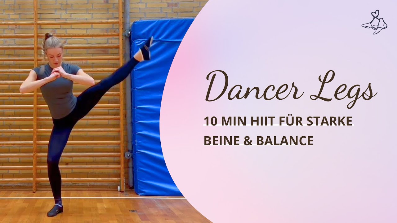 Тренировка для ног танцора | 10-минутная высокоинтенсивная интервальная тренировка для сильных но...