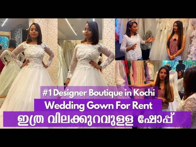 Off-white Ladies Cotton Wedding Gown at Rs 60000 in Kochi | ID: 14956905648