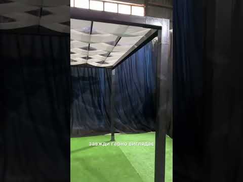 Пергола терасна дерев'яна 3x4 м з металевими з'єднувачами від Tamikgroup, видео 1