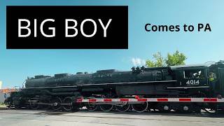 Union Pacific Big Boy 4014 Leaves Pottstown PA - Biggest Steam Locomotive Ever Built