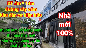 Nhà đường cây cám DT 4m * 14m khu dân cư hiện hữu | Nhà vĩnh lộc - bình chánh