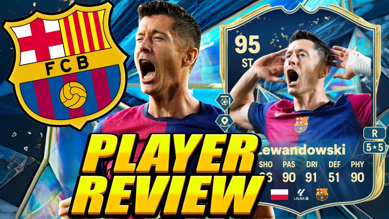 LEWA! 👑 95 TOTS LEWANDOWSKI PLAYER REVIEW! LEWANDOWSKI! 95 TEAM OF THE SEASON LEWANDOWSKI REVIEW!