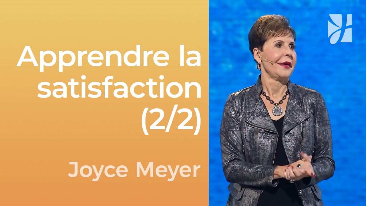 Pourquoi Dieu vous appelle à une vie de contentement ? | Joyce Meyer