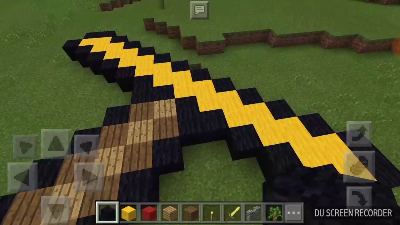 Pixel art minecraft gold sword,youtube
