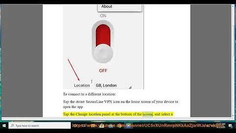 Change location in Avast SecureLine VPN for Android/iPhone