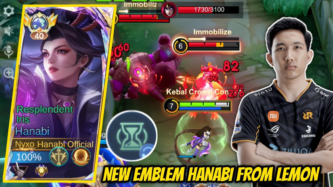 NEW EMBLEM HANAB FROM LEMON - DAMAGENYA SAKIT BANGET! MLBB