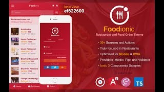 Celebrity foodIonic - Ionic 3 Restaurant & Food Order Theme Profile