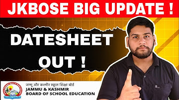Big Update on JKBOSE Datesheet for Summer Zone 😱 || What