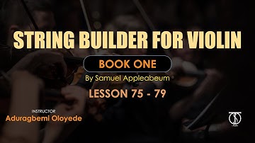 Violin Beginner’s lessons - StringBuilder, Book One. Playing Two Notes in the same bowl stroke.