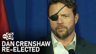 US Rep. Dan Crenshaw speaks after winning re-election