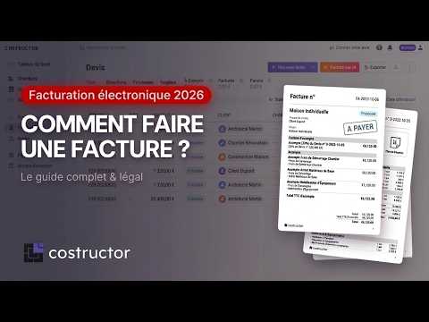 Comment créer une facture ?