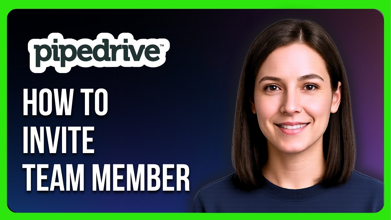 How to Invite Team Member in Pipedrive CRM - YouTube