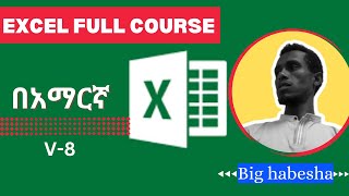 #8 Microsoft excel full course - Charts and Pivot table  (አማርኛ) #bighabesha