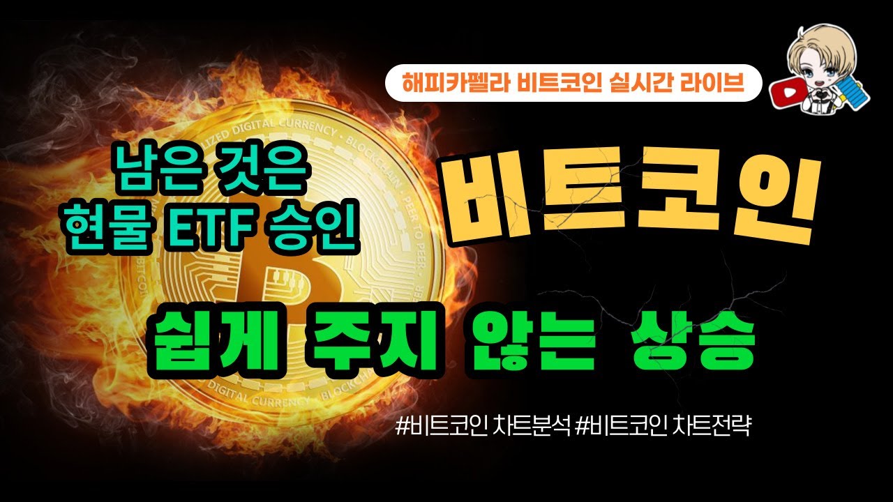 비트코인 실시간, 쉽게 주지 않는 상승, 이제 남은 것은 현물ETF 승인뿐 12/14 점심💎 #비트코인 #비트코인실시간 #이더리움  #리플 #cryptocurrency #차트분석 - YouTube