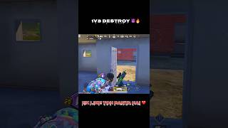 1v3 DESTROY 😤#bgmi #pubg