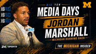 Big 10 Media Days - Michigan running back Jordan Marshall previews 2026 season