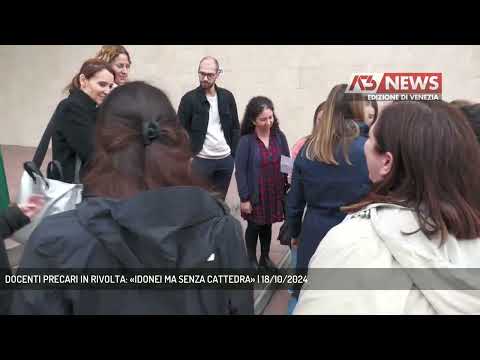 DOCENTI PRECARI IN RIVOLTA: «IDONEI MA SENZA CATTEDRA» | 18/10/2024