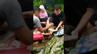 Wisata Berugak Elen Sesaot #shorts #sungai #river #wisataalam #liburan #liburankeluarga #liburanseru