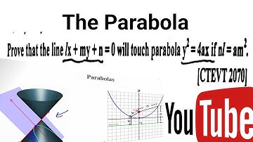 Prove that the linw lx+my+n=0 will touch parabola y^2=4ax,If nl=am^2
