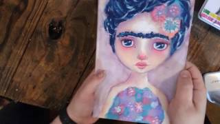 Art Journal Flip Thru- Jane Davenport Vs. Dylusions