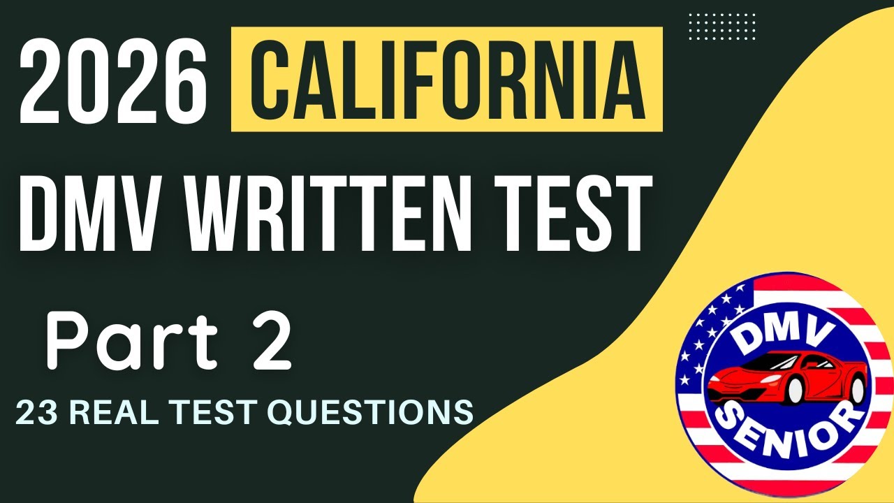 California DMV Written Test 2026 | REAL TEST QUESTIONS