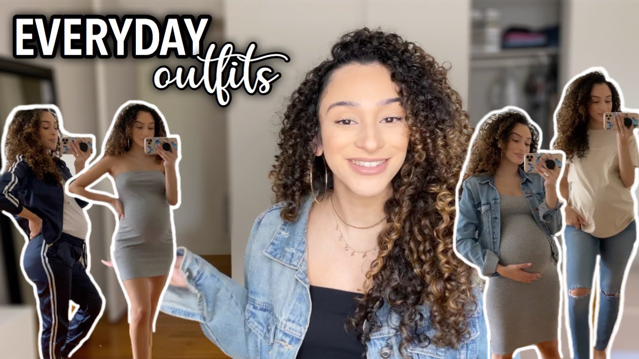 MY GO TO EVERYDAY OUTFITS WHILE PREGNANT | What To Wear in the Third Trimester
