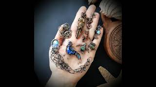 Wire wrap jewelry animals. Copper wire wrapping.
