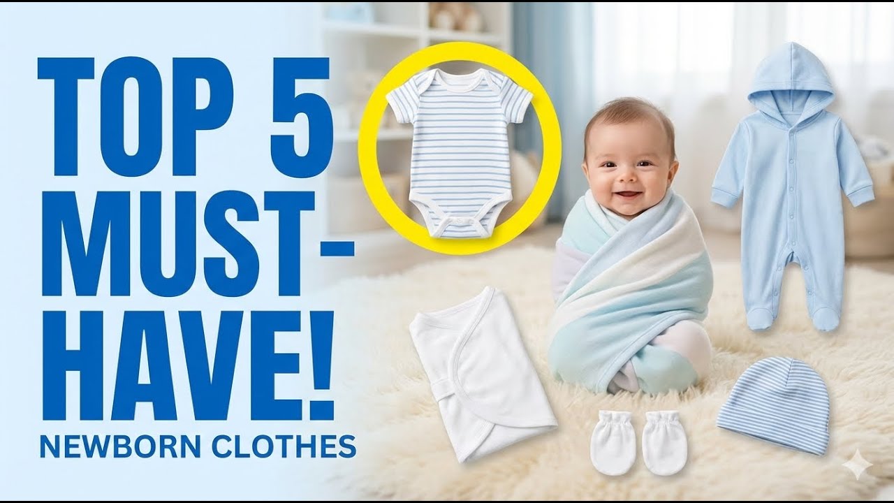 Top 5 Best Newborn Cloth Essentials | Must Have Clothes For Newborn Baby
