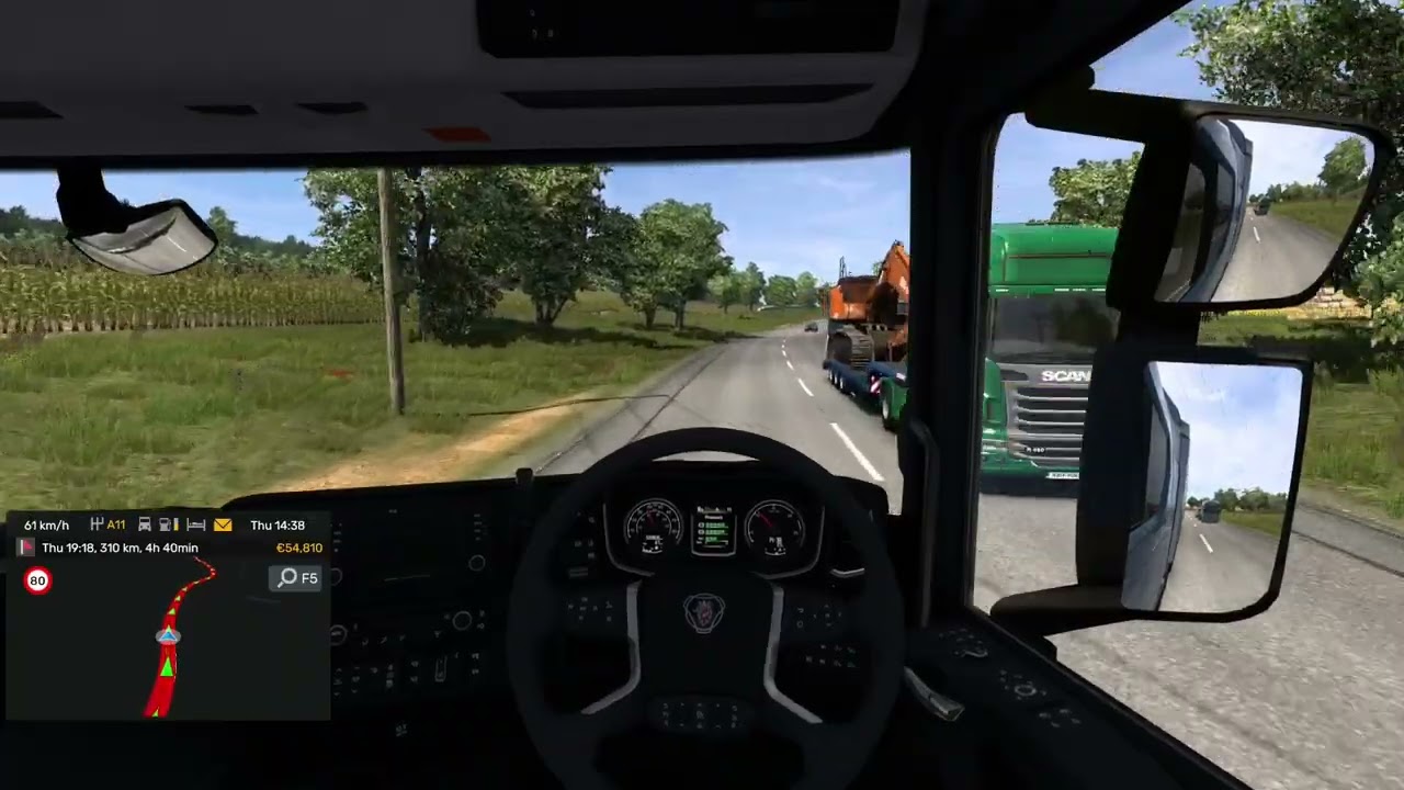 Single Road Long Drive | ETS2 | Relaxing Cabin View | Beast X