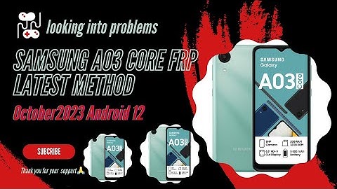 Samsung A03 Core Frp Bypass Android 12 without Pc | Samsung A032F Google Account Unlock | #frp