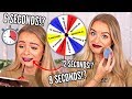 MAKEUP ROULETTE!! TIME PRESSURE CHALLENGE.. 5 SECONDS, 60 SECONDS.. WHO KNOWS?!