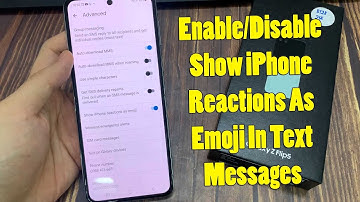 Samsung Galaxy Z Flip 5: How to Enable/Disable Show iPhone Reactions As Emoji In Text Messages