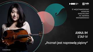 Anna Im - wywiad po IV etapie | Konkurs Wieniawskiego 2026