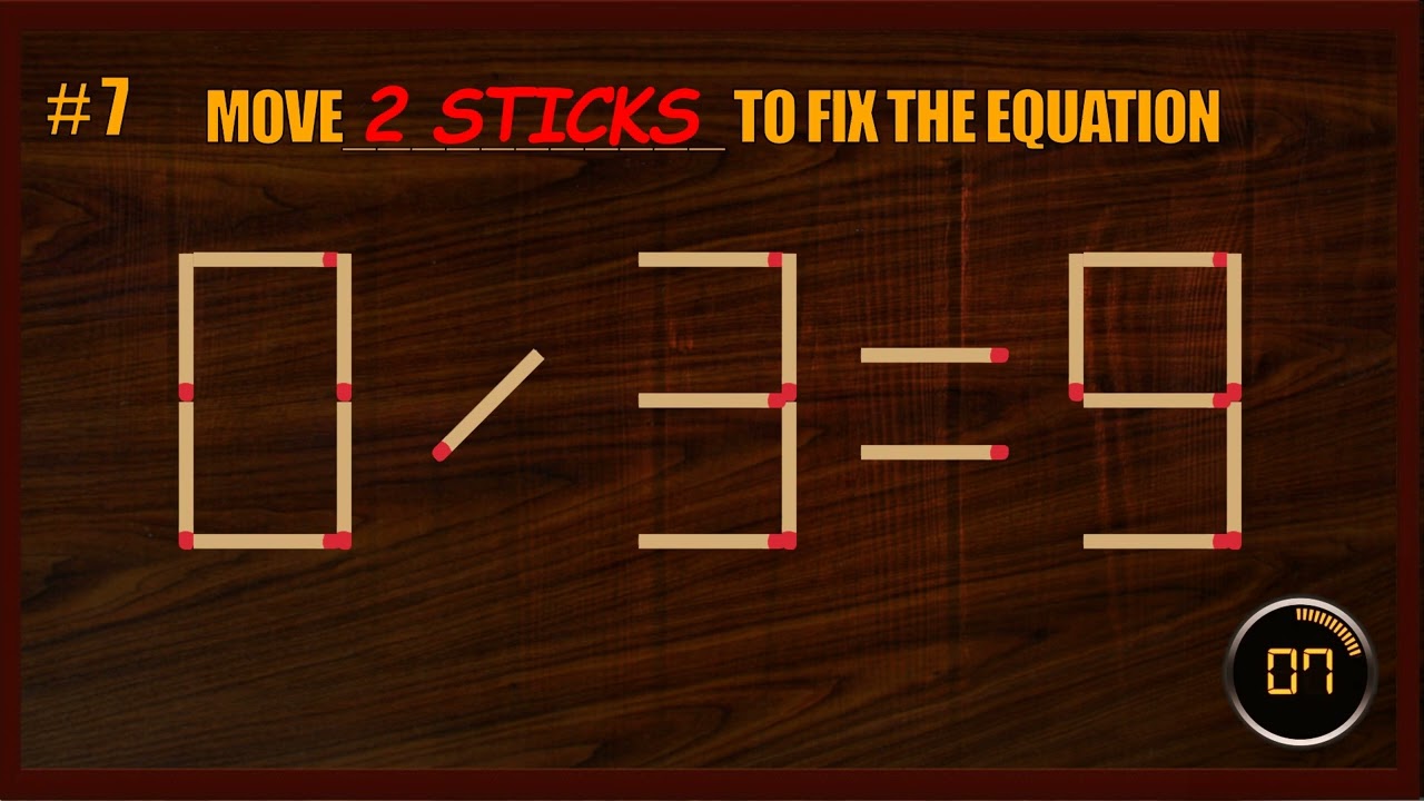 Matchstick Puzzle | Matchstick Logic Puzzles | Matchstick Tricks