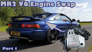 Toyota MR2 V6 Swap - Part one - Pulling the 1MZ-FE V6 Engine