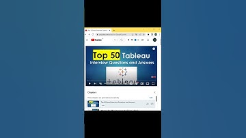 Top 50 Tableau Interview Questions and Answers #shorts