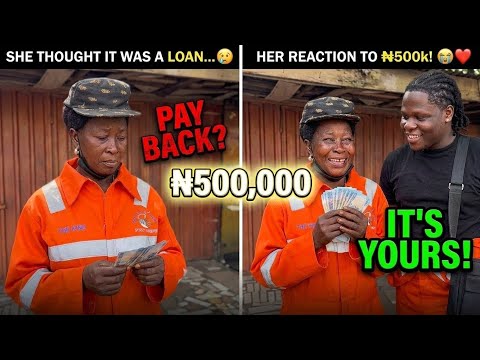 She Thought It Was a Loan… Her Reaction to ₦500k Shocked Me! (Asherkine) #lagosnigeria 