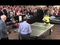 Warren Buffett and Bill Gates playing ping-pong 2013