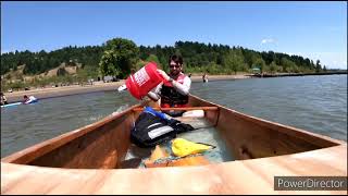 Solo canoe bail-out drills. Michael Storer "Quick Canoe" w/ flotation tanks. @MikStorer