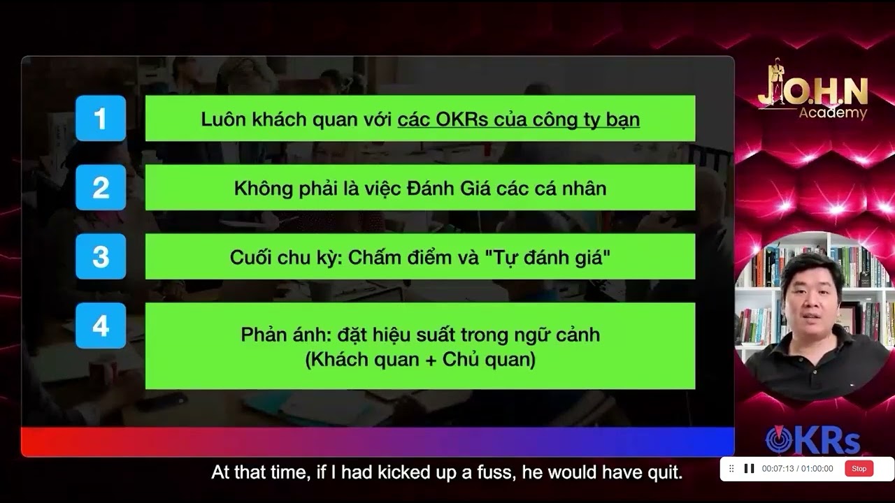 Outline Video Khoá học OKRs