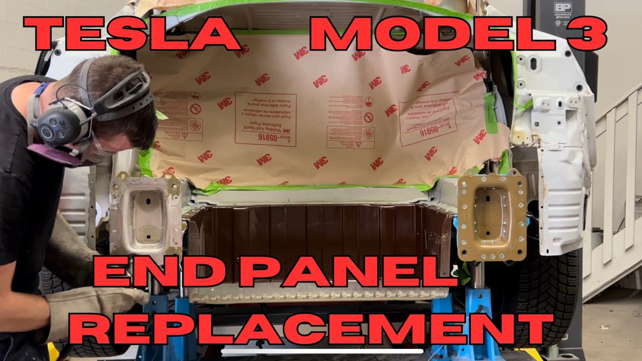 PART 3 TESLA MODEL 3 END PANEL REPLACEMENT! - YouTube