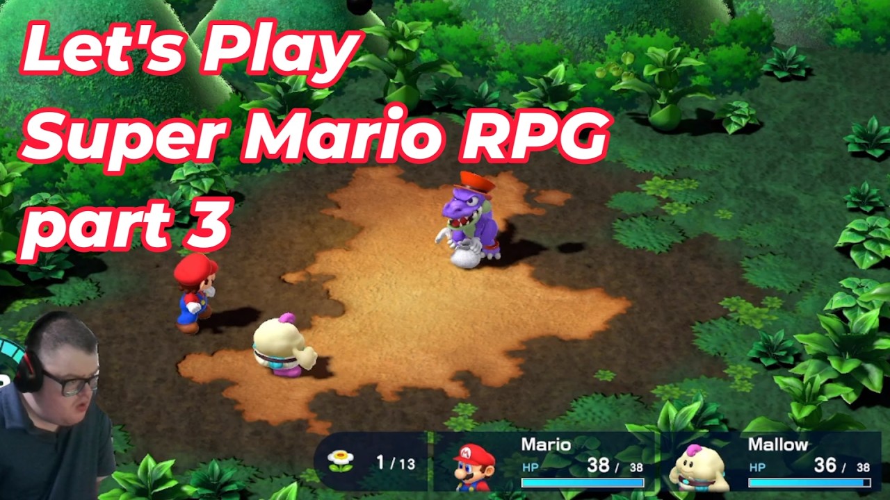 Let's Play Super Mario RPG Part 3 - Grinding & Growing
