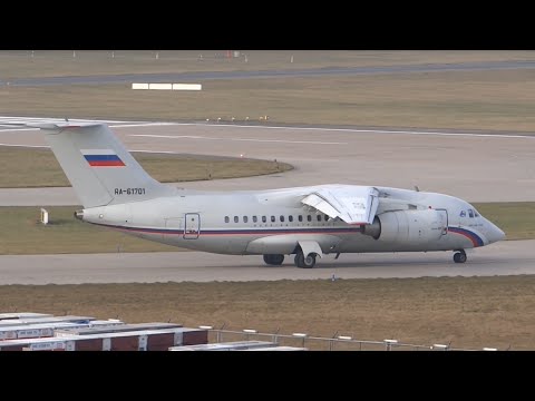 Rossiya Antonov AN148 takeoff from Hamburg!