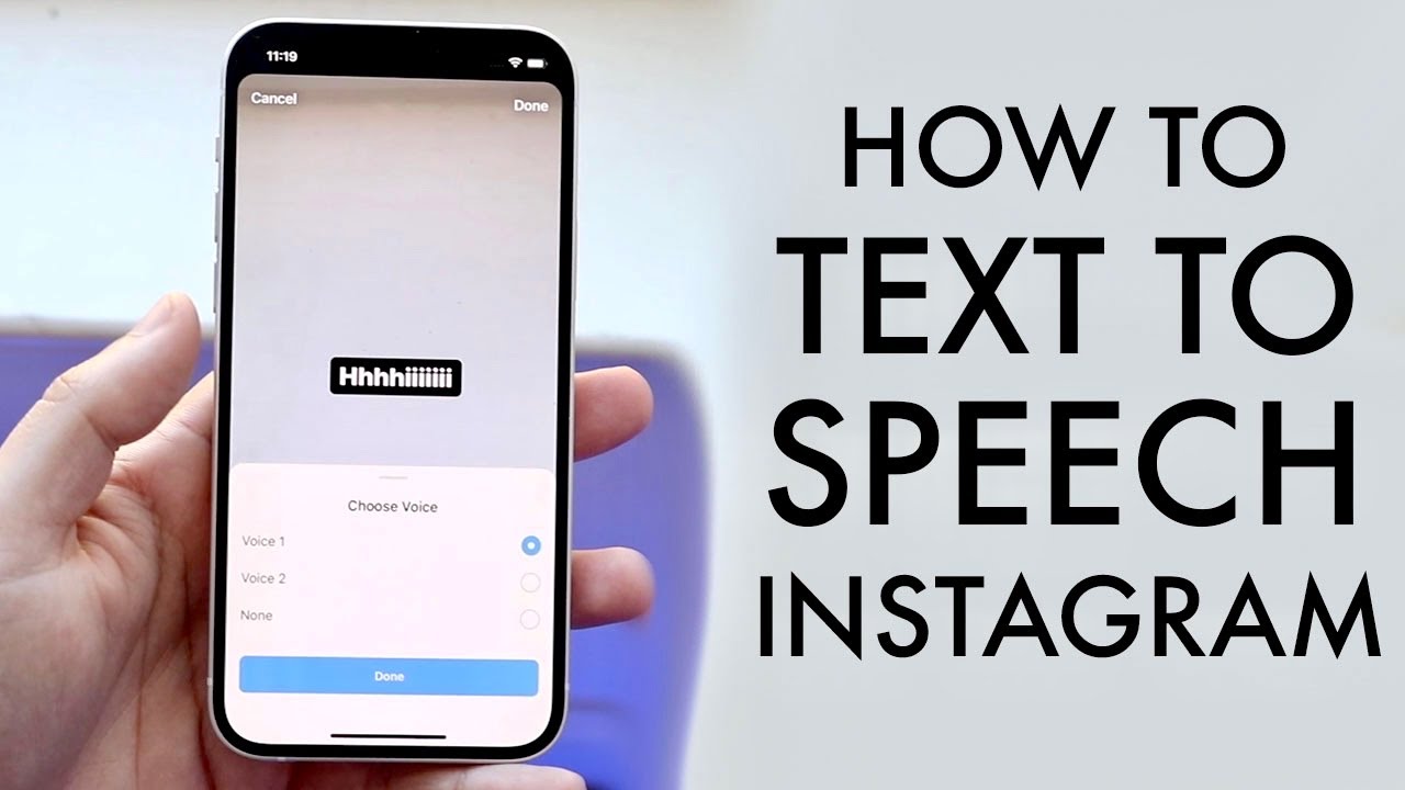 text to speech app for instagram