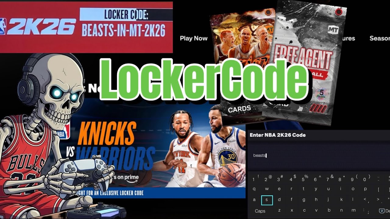 NBA 2K26 Locker code from Tonights game.