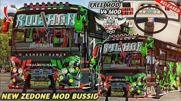 New Zedone V4 Mod For Bussid😍Zedone Mod  | New Tourist Bus Mod | New Bus Mod For Bussid #bussidmod