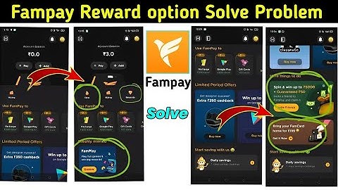Famplay Option Not show problem solve || Fampay ban || game option not show | reward note collection